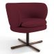 Poltrona Decorativa Sala de Estar Melissa Base Xis Giratória B-278 Veludo Marsala - Domi