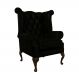 Poltrona Chesterfield PC 21 Couro Preto