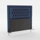 Cabeceira Pegasus 140 Para Cama de Casal Sued Azul Marinho Aradecor