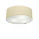 Plafon Cilíndrico Md-3046 Cúpula em Tecido 35x12cm Algodão Crú - Bivolt