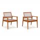 Conjunto com 2 Poltronas Havai Marrom