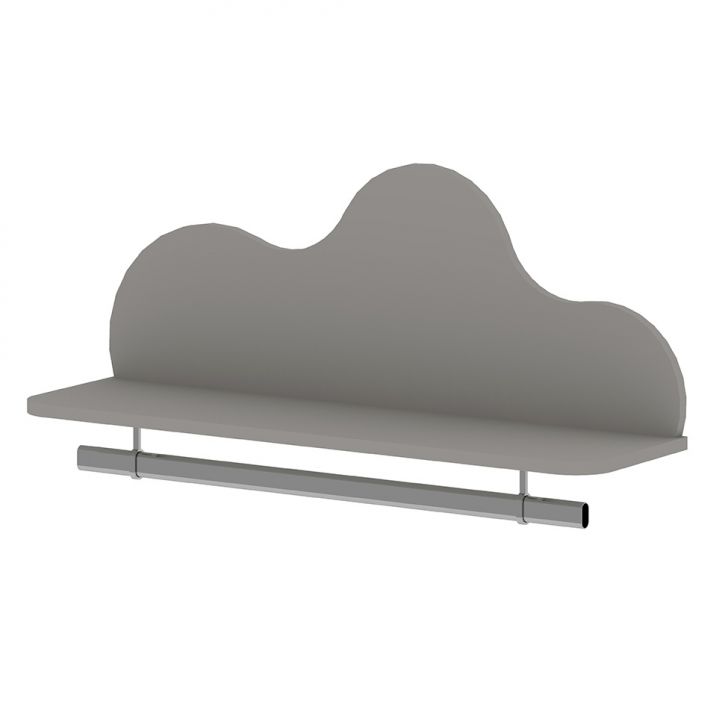 Prateleira Infantil Nuvem 100% MDF Fendi 80 cm