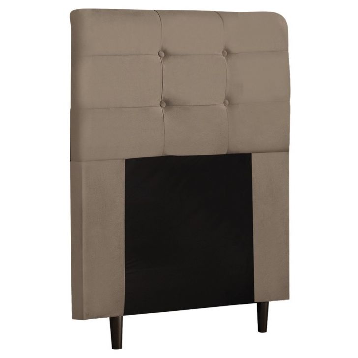 Cabeceira Cama Box Solteiro 90cm Luna I02 Sintético Bege - Mpozenato