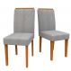 Conjunto com 2 Cadeiras Amanda Linho Cinza e Ype