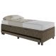 Bicama Box Baú Solteiro 88x188 cm Samy S05 Veludo Marrom - Mpozenato