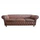 Sofá ChesterField Victório 2,30 Corano Marrom Sala/Recepção