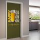 Adesivo de Porta para Bar Sem Cerveja Não Tem Graça-83X210Cm