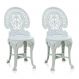 Conjunto com 2 Cadeiras de Plástico Colonial Branco