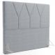 Cabeceira Cama Box Solteiro 100cm Aura Suede W01 Cinza - Mpozenato