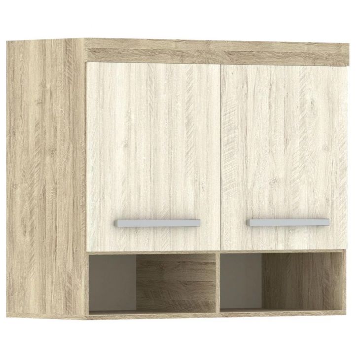 Armário Ponte Solteiro 97cm 2 Portas 199 Master Avelã Rústico/Ártico Rústico - Eucamóveis