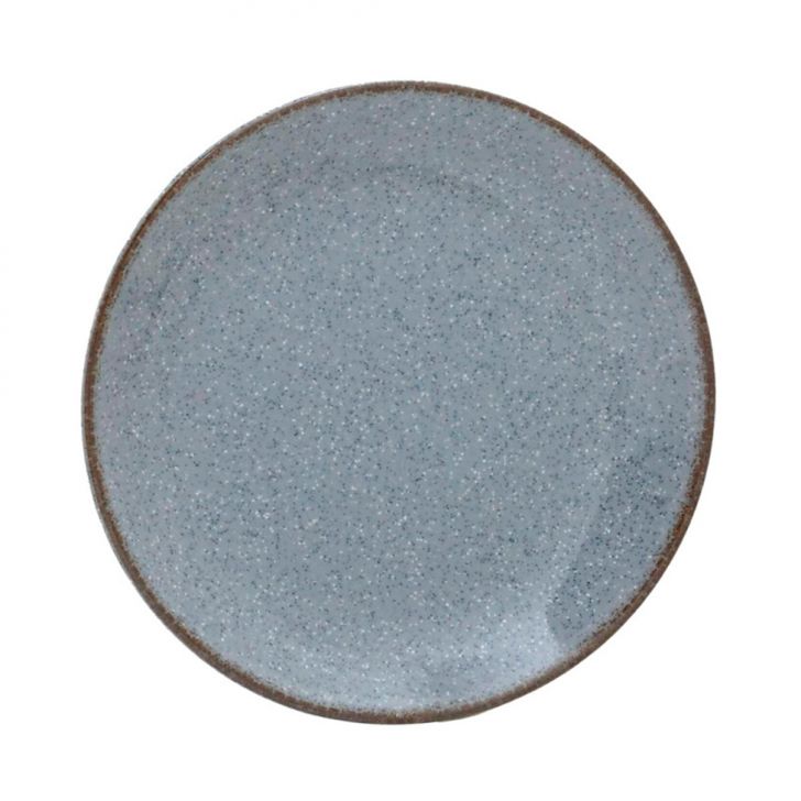 Prato de Sobremesa Espressione Cinza e Marrom