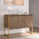 Buffet Aparador de Sala Jantar com Pés Dourado
