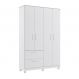 Guarda-Roupa Infantil Jujuba 4 Portas 2 Gavetas Branco