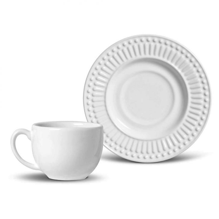 Xícara de Chá Roma Branca