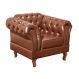 Poltrona Chesterfield Duque Dom Pedro Com Capitonê - Caramelo