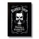 Quadro Decorativo Barbearia Barber Shop Vintage 33x43 cm