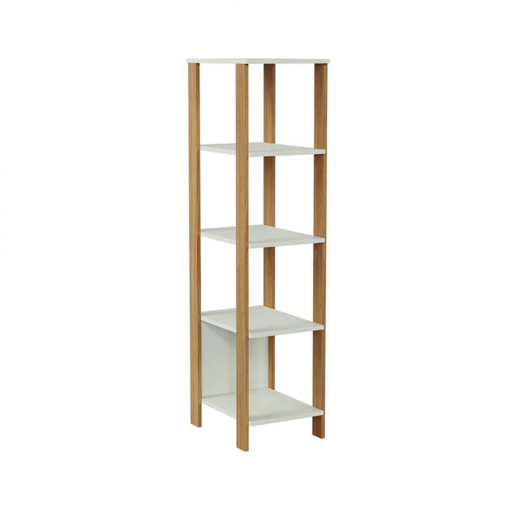 Estante para Escritório Lanes 100% MDF Off White e Freijó