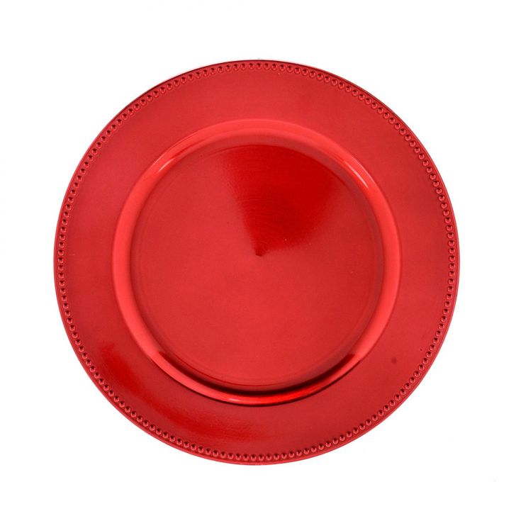 Sousplat Natalino Espressione Christmas III Vermelho 2x33x33 cm