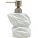 Saboneteira Líquida Decoração Branco Banheiro Cerâmica 350ml