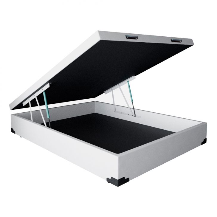Base Para Cama Box Casal Martin Premium Com Baú (45x138x188) Branca