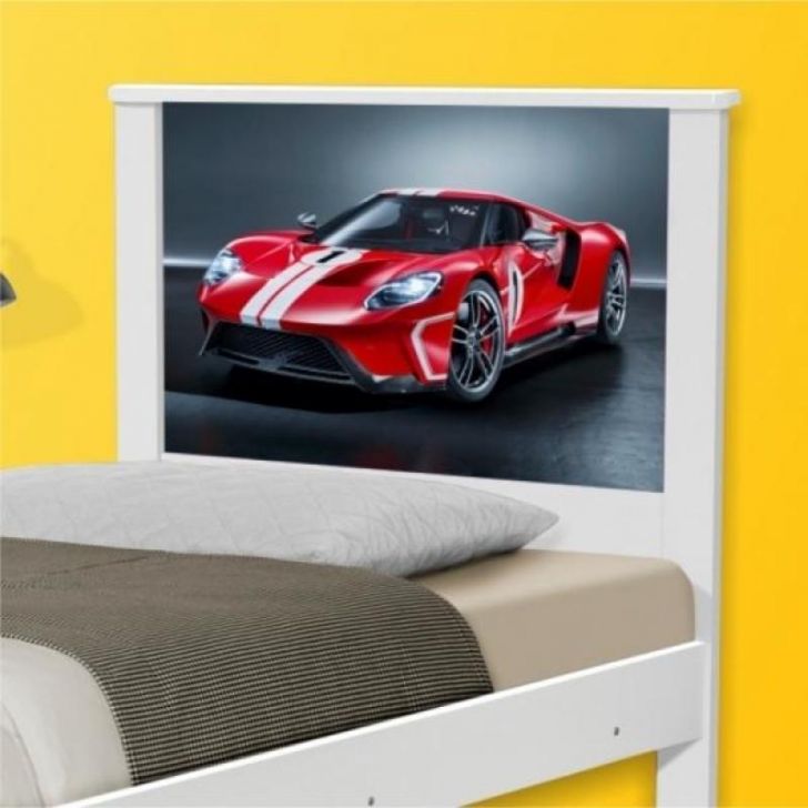 Cama Solteiro Carro Sport Vermelho com Colchão