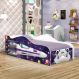 Cama X Space Joy Azul Solteiro Com Colchão