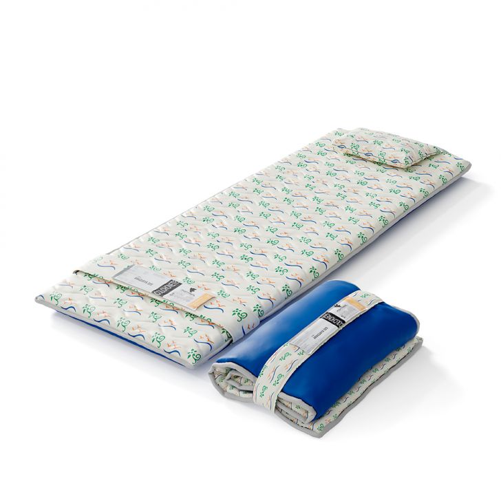 Colchonete Araguaya (5x186x66) Azul e Bege