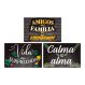 Kit 3 Placas Decorativas Frases Motivacionais Mdf 20x30 cm