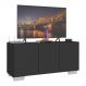 Rack para TV até 32 Polegadas com 3 Portas Multimóveis MP1068 Preto/Branco