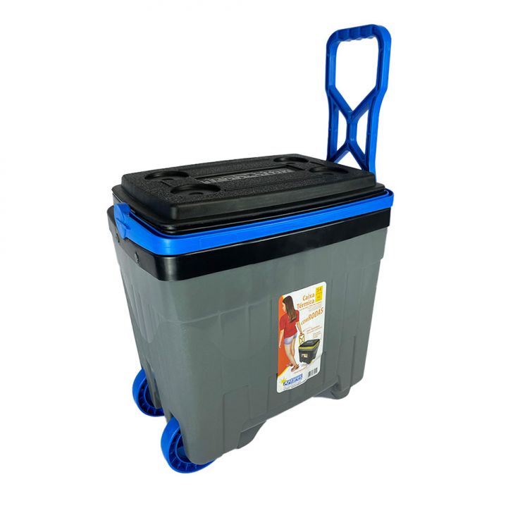 Caixa Térmica Antares Plásticos 34L com Rodas