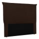 Cabeceira Queen 1,60m Barcelona Suede Marrom - Pallazio