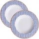Jogo Prato Fundo Sopa Lanche 8 Pessoas 8Pçs Abstratta 23cm