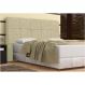 Cabeceira Pietra Casal Queen 160 Cm Com Baú Interno Suede Bege - DS Estofados