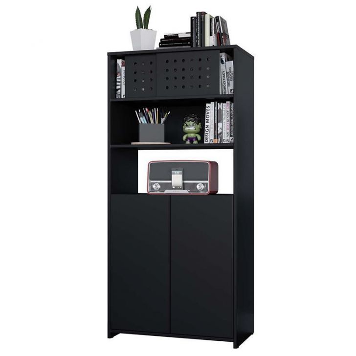 Armário Alto Organizador Gamer Pixel Preto - PR Móveis