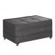 Puff Cama Solteiro Dobravel Com Rodízios Lindecor cor Cinza