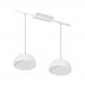 Lustre Pendente Design 7632 2 Lâmpadas E27 Branca