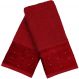 Kit 5 Toalha Lavabo Cristal Natalina 30x50cm Burgundy