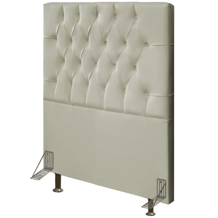 Cabeceira Cama Box Solteiro 90cm Diamante D10 Corano Bege - Mpozenato