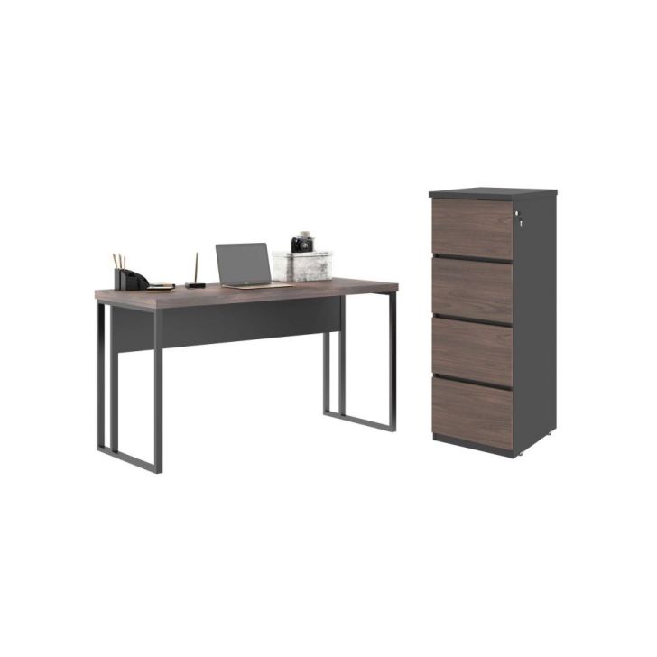 Jogo Arquivo com Mesa de Computador Cuba Freijo Preto