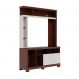 Estante para Home Theater e TV até 50 Polegadas Elba 2 Portas Nogueira e Off White