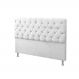 Cabeceira King 190cm Para Cama Box Sofia Corino Branco - DS Móveis 
