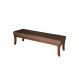 Banco | Banqueta 2 Lugares Lucia Marrom e Amêndoa 160 cm