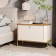 Cômoda Pequena Irondale Off White Nature Dourado