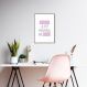 Quadro Girls just wanna be CEO 100x70 Filete Marrom