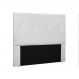 Cabeceira Aquilla Para Cama Box Solteiro 90 cm Corino Branco - D'Rossi