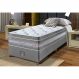 Conjunto Cama Box Solteiro de Molas Ensacadas Cama inBox Select Euro Soft 88x188x71 Cinza