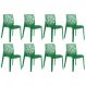 Kit 8 cadeiras Gruvyer Verde