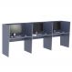Mesa de Trabalho 3 Lugares Inglaterra Azul