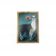Quadro Decorativa Quarto Sala Lhama Computador 20x30 Madeira