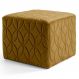 Puff Decorativo Para Sala de Estar Quadra Tressê D02 Veludo C-260 - Lyam Decor